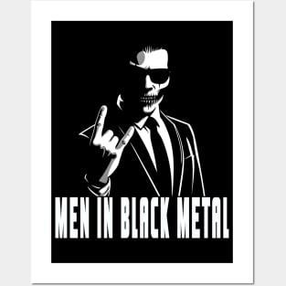 Men In Black Metal Silhouette Posters and Art